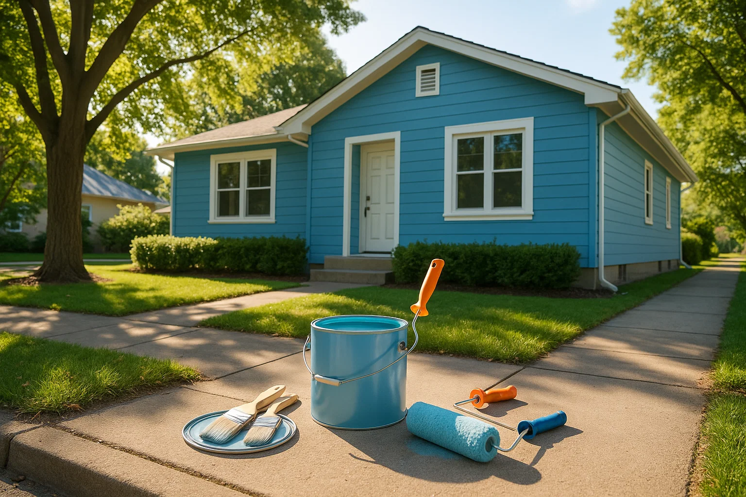 Beautiful house exterior